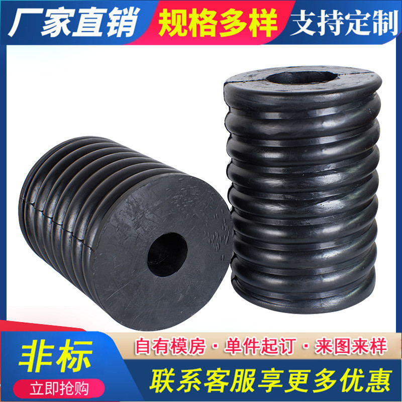 复合型橡胶弹簧 圆柱形橡胶弹簧橡胶柱减震弹簧加厚橡胶 厂家