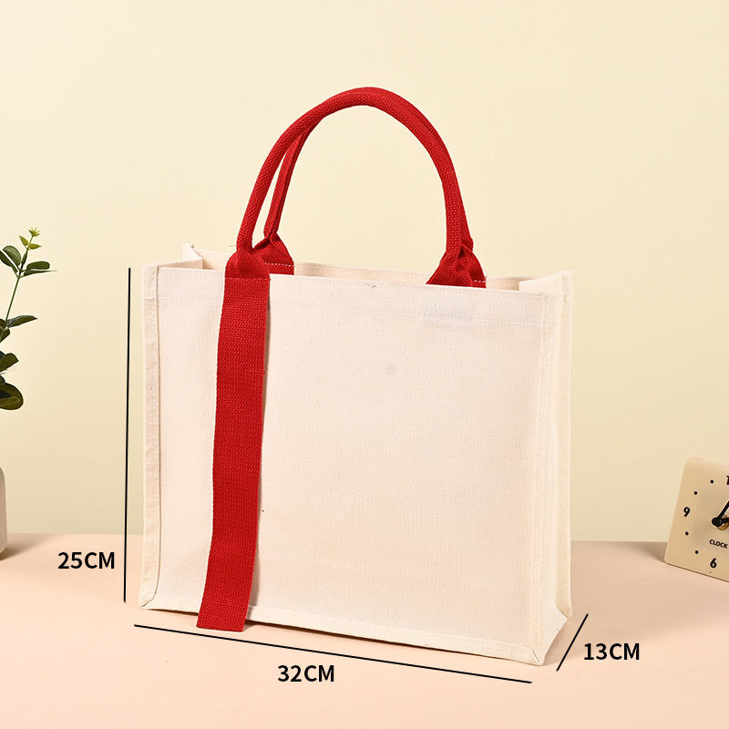 Blank red;32*25*13;tote bag
