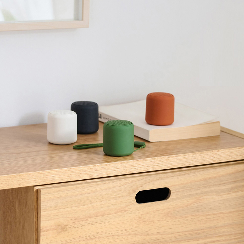 Factory Direct Sales Mini Same Style Portable Cross-Border Wireless Speaker Mini Small Steel Cannon Desktop Audio with Logo