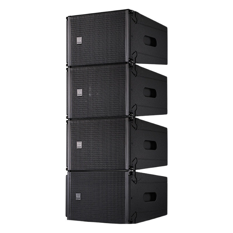 Altavoces de arreglo lineal de alta potencia para exteriores, impermeables, de 12 pulgadas, para presentaciones en escenarios y estadios, con alta presión sonora.