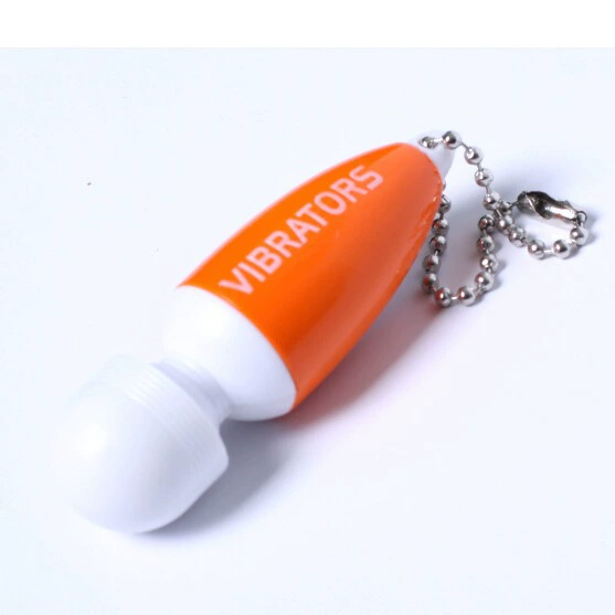 Mini vibrating massage wand (HaoQi), keychain, compact personal vibrator, 5 colors