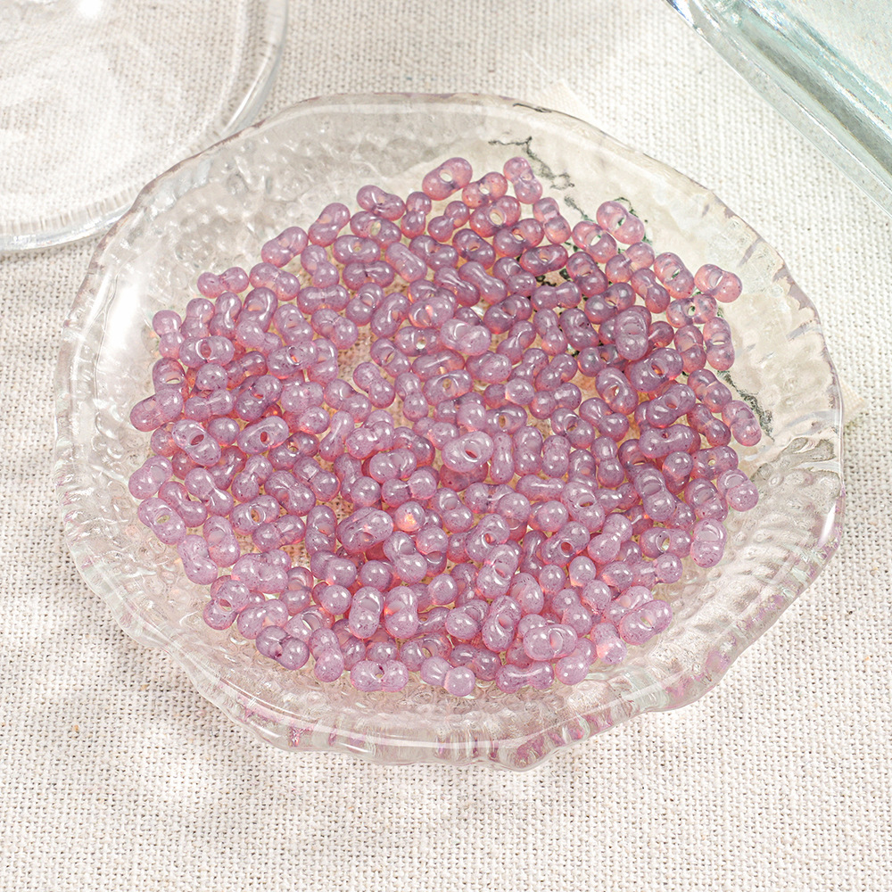 【400 piezas 2 botellas】Cuentas Xiaozi, cuentas sueltas, cuentas para pulseras, material para cuentas, cuentas espaciadoras de 3 mm, accesorios para cadena de teléfono DIY