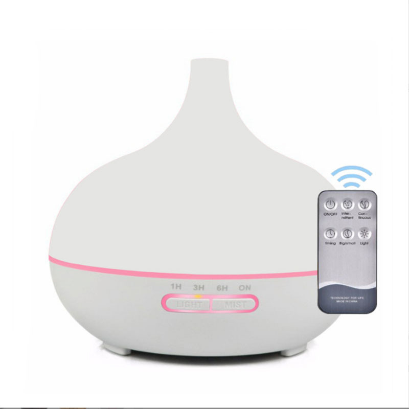Diffusore di aromaterapia con telecomando e luce notturna a LED, umidificatore per oli essenziali USB per casa, ufficio, cameretta dei bambini, cambio di 7 colori_voghion.com