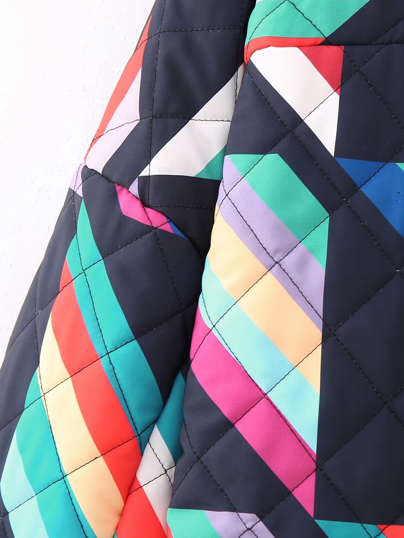 Women's Winter Jacket Oversized Street Style Printed Cotton Coat_voghion.com