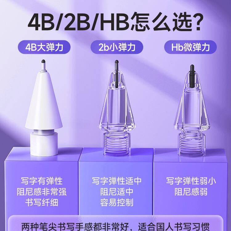 Apple Pencilの第1世代と第2世代の針管減衰ミュート耐摩耗性交換用紙フィルムペン先に適しています。|undefined