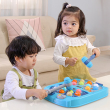 大号音乐玩具大作战打地鼠电动声光双人竞技亲子游戏机益智幼儿园