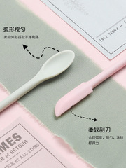 Fire paint seal silicone scraper double-headed spatula spoon wall cleaning scraper to make fire paint flutter fire air drop glue scraping edge
