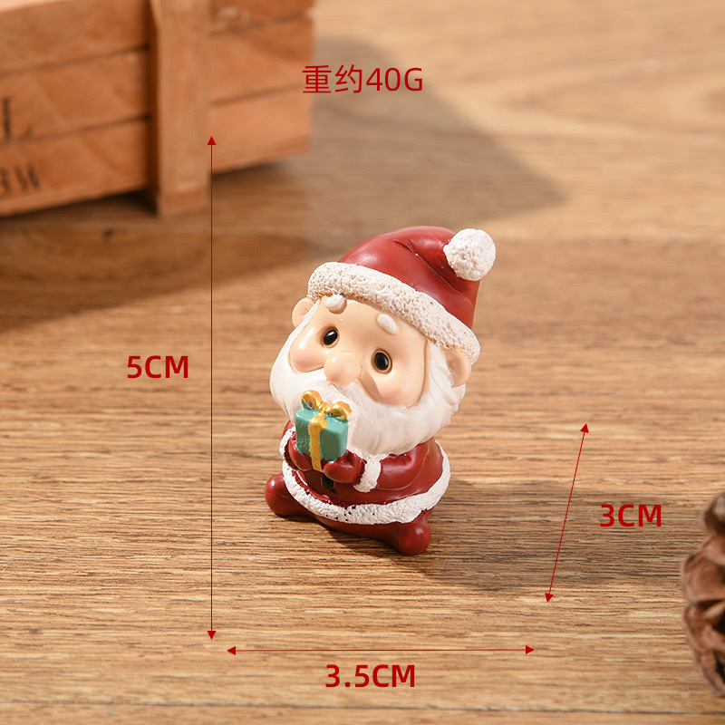 クリスマス樹脂小動物装飾品クリエイティブホームデコレーションミニクリスマスツリー高齢者クリスマスギフト|undefined