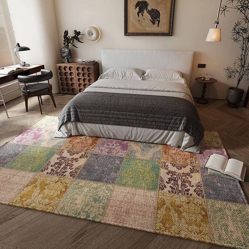 民族风卧室床边毯主卧地毯床前长条地垫沙发垫耐脏防滑房间软毯垫