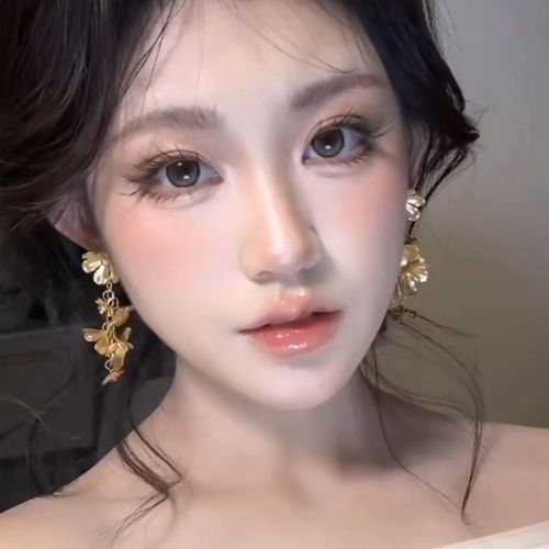 Luxury gold-plated long tassel wheat-shaped earrings for women, exquisite and unique, with a grand and eye-catching design.