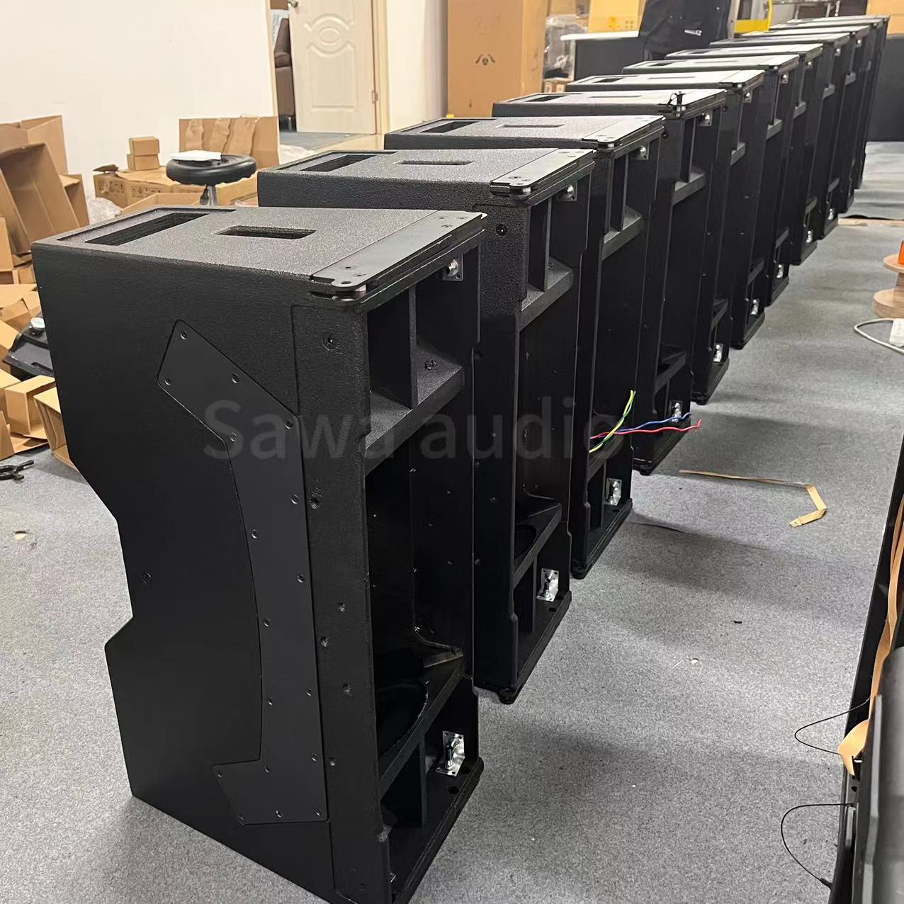 Dual 10 pulgadas 3D audio de matriz lineal al aire libre concierto profesional de alta potencia conferencia de sonido bar altavoces de escenario