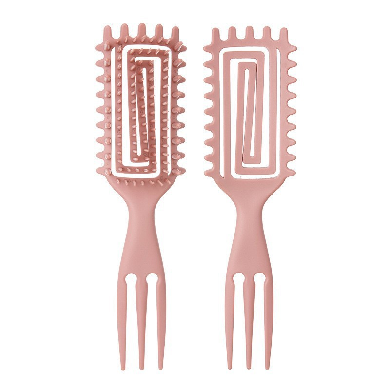 Hot sale cabello WANMEI hueco pein de modelado multifuncional extrusor de pasta de cola afilada pein flojo rebote rizado