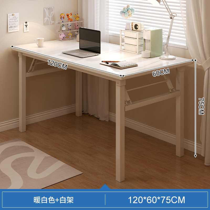 Mesa plegable, dormitorio de niñas, escritorio doméstico, escritorio de computadora simple, tabla rectangular, tabla larga, pequeño escritorio de trabajo image 22