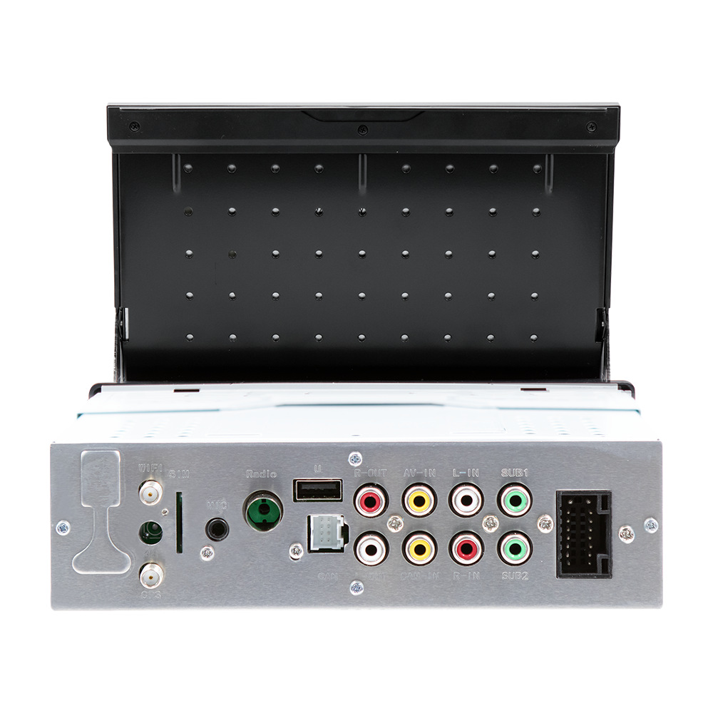 Pantalla retráctil de 7 pulgadas Android vehículo GPS navegación inalámbrica carplay vehículo inteligente control central máquina de navegación todo en uno