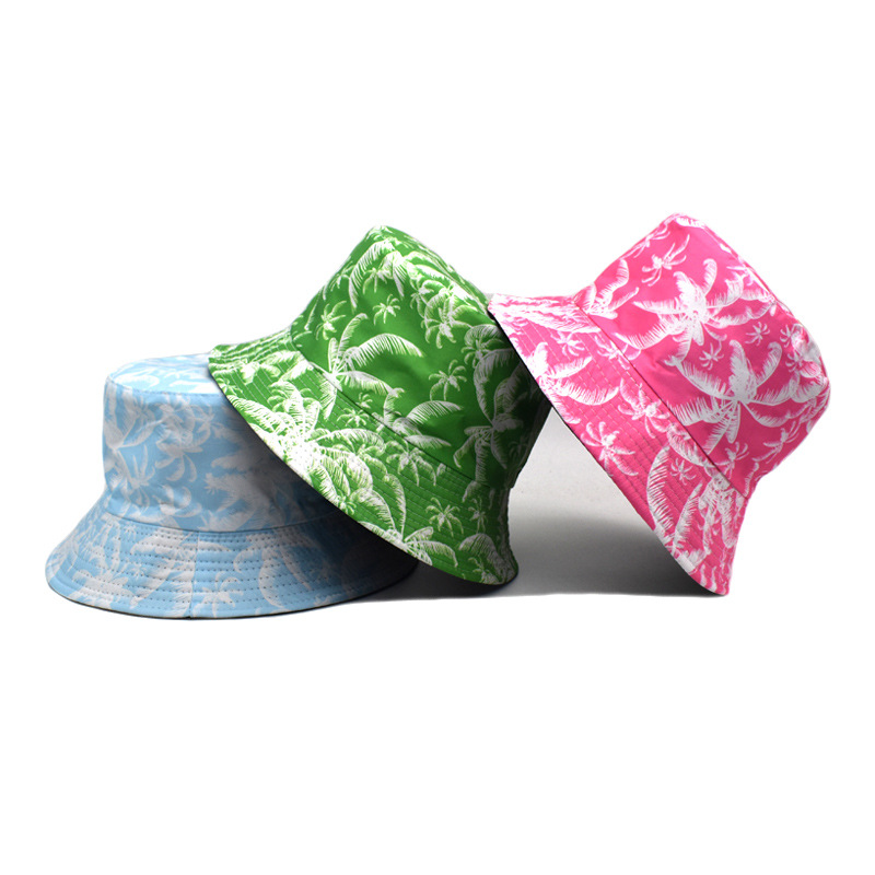 120g Weight Bucket Hat Hats Type Unisex Basic Tree Wide Eaves Bucket Hat