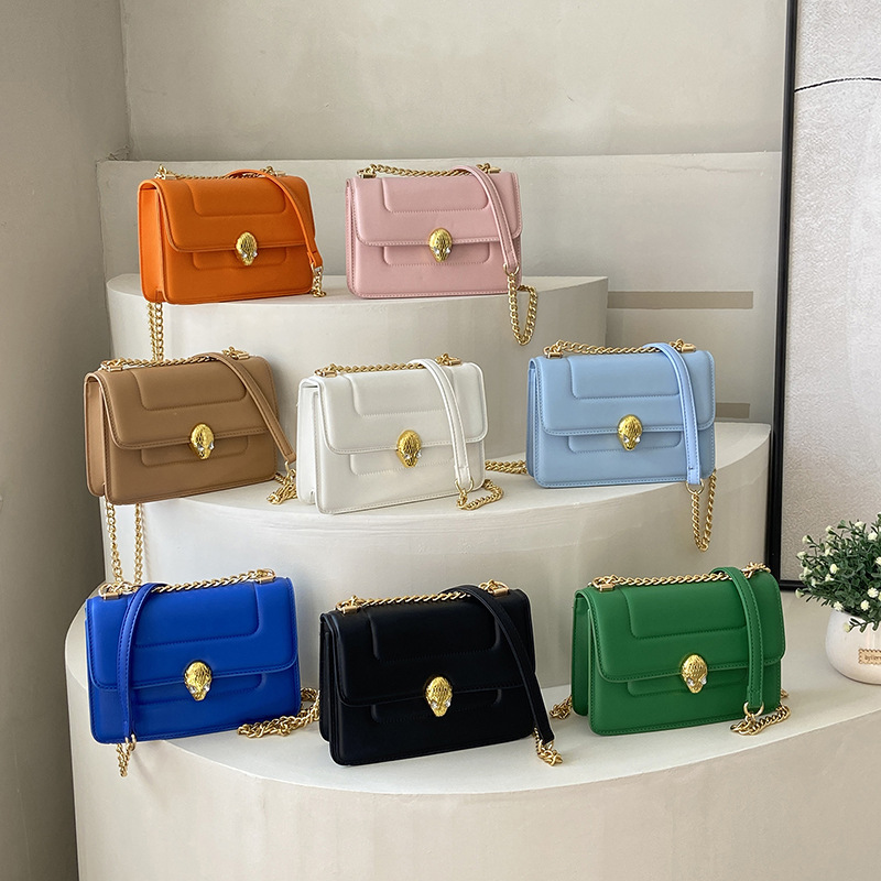 Chain Small Square Bag Women's 2022 New High-end Fashion All-match Commuter Messenger Shoulder Bag One Piece On Behalf Of