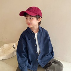 童辰辰媽秋裝男童裝百搭休閒長袖襯衫兒童寶寶帥氣翻領襯衣韓版潮