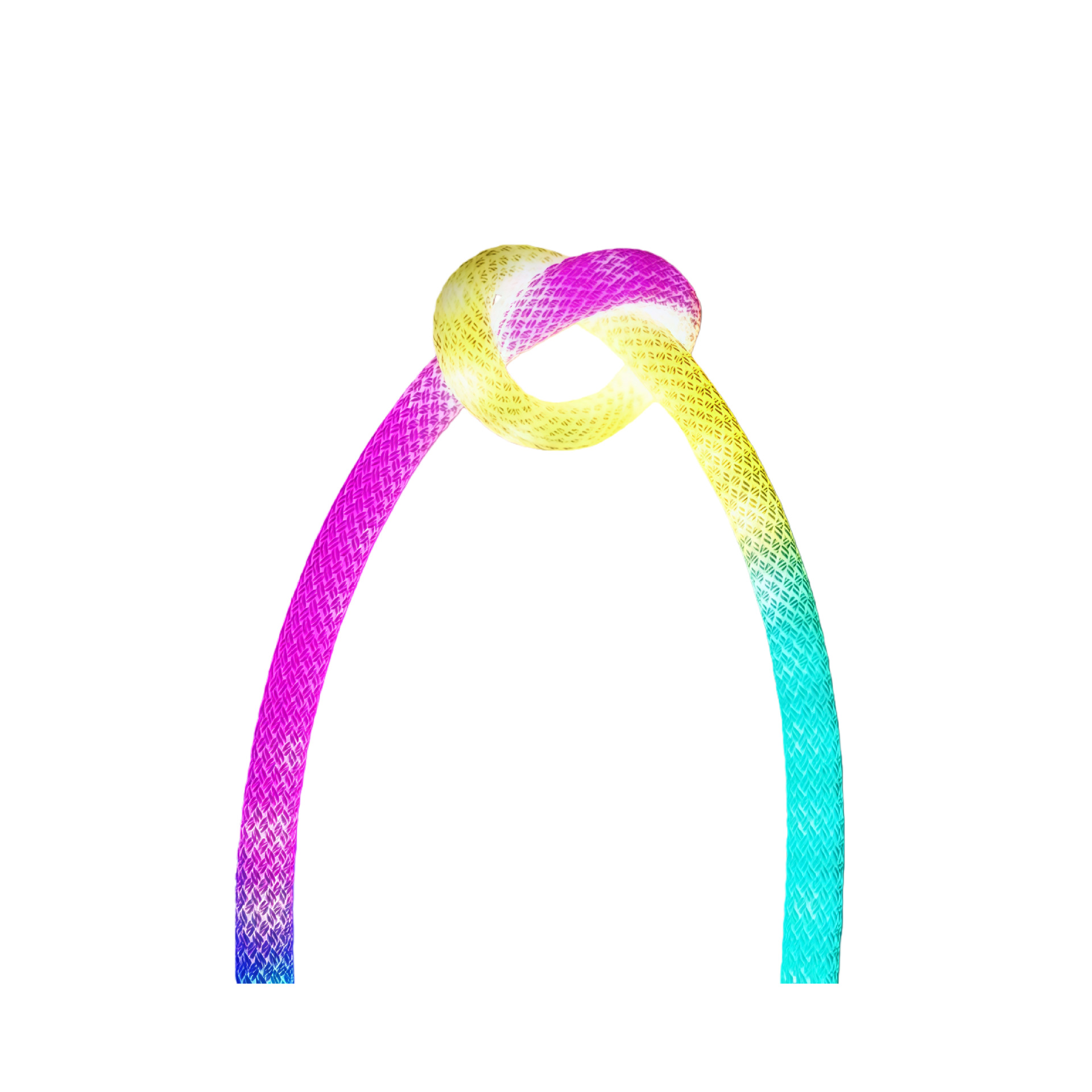 360 grados de luz trenzada iluminante tira de lámpara de arco iris iluminante LED caballo corriente de agua barra de lámpara de tubo eléctrico sala deportiva