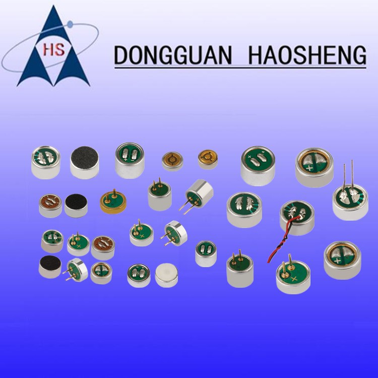 【品质咪头】工厂现货9767/9750抗噪电子咪头 带胶套带针电容咪