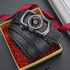 ベルトメンズ本革ハイエンド自動バックルベルトシンプルなビジネス合金ズボンベルトメーカースポットクロスボーダー卸売