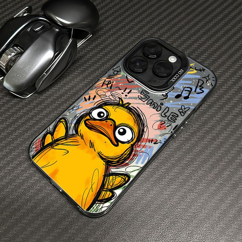 Yellow Duck Suitable for Apple 17 Phone Case 16Pro/15 Premium 14/12/7P Light Luxury Xr Popular Model 11 Trendy Style Yellow Duck Suitable for Apple 17 Phone Case 16Pro/15 Premium 14/12/7P Light Luxury Xr Popular Model 11 Trendy Style