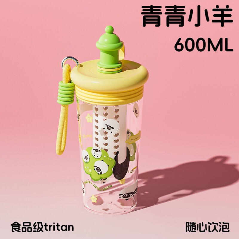 カップ女子新製品2025高颜値夏耐高温ストローカップtritan大容量学生かわいいカップ|undefined