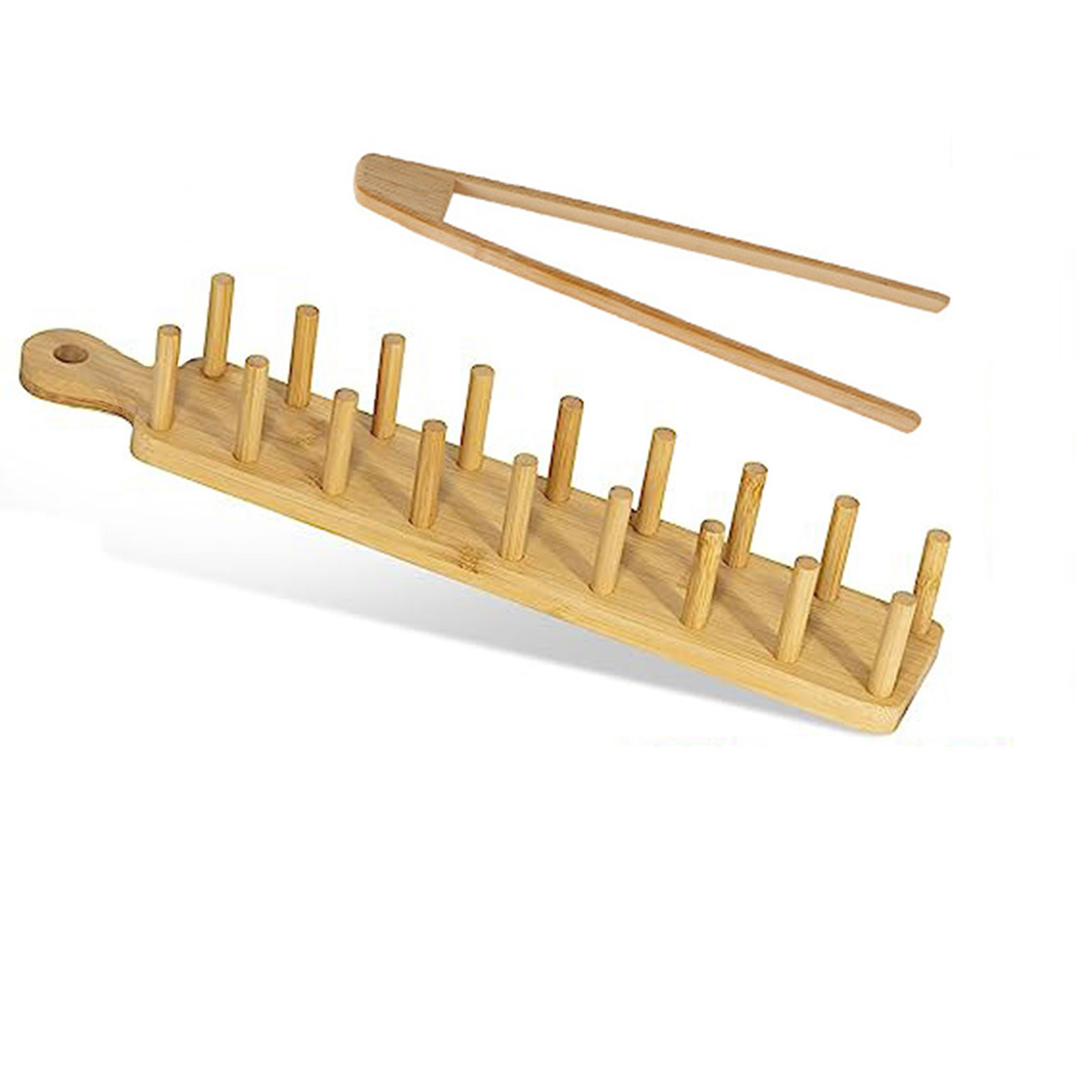 En stock transfronterizo burrito rack W-tipo bambú estante panqueque mexicano bambú madera maíz burrito rack envasados individualmente