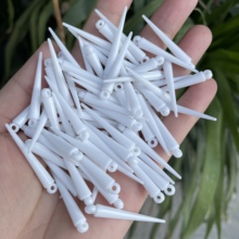 5*35mm亚克力黑色透明吊针服装辅料DIY饰品塑料长条吊珠手工材料