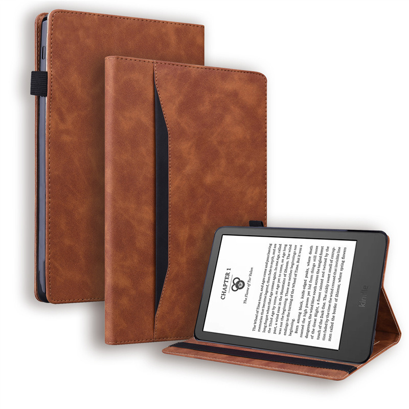 For Amazon Kindle e-book 11th 2024 leather case Fire HD8 card holder 12th 7 inch