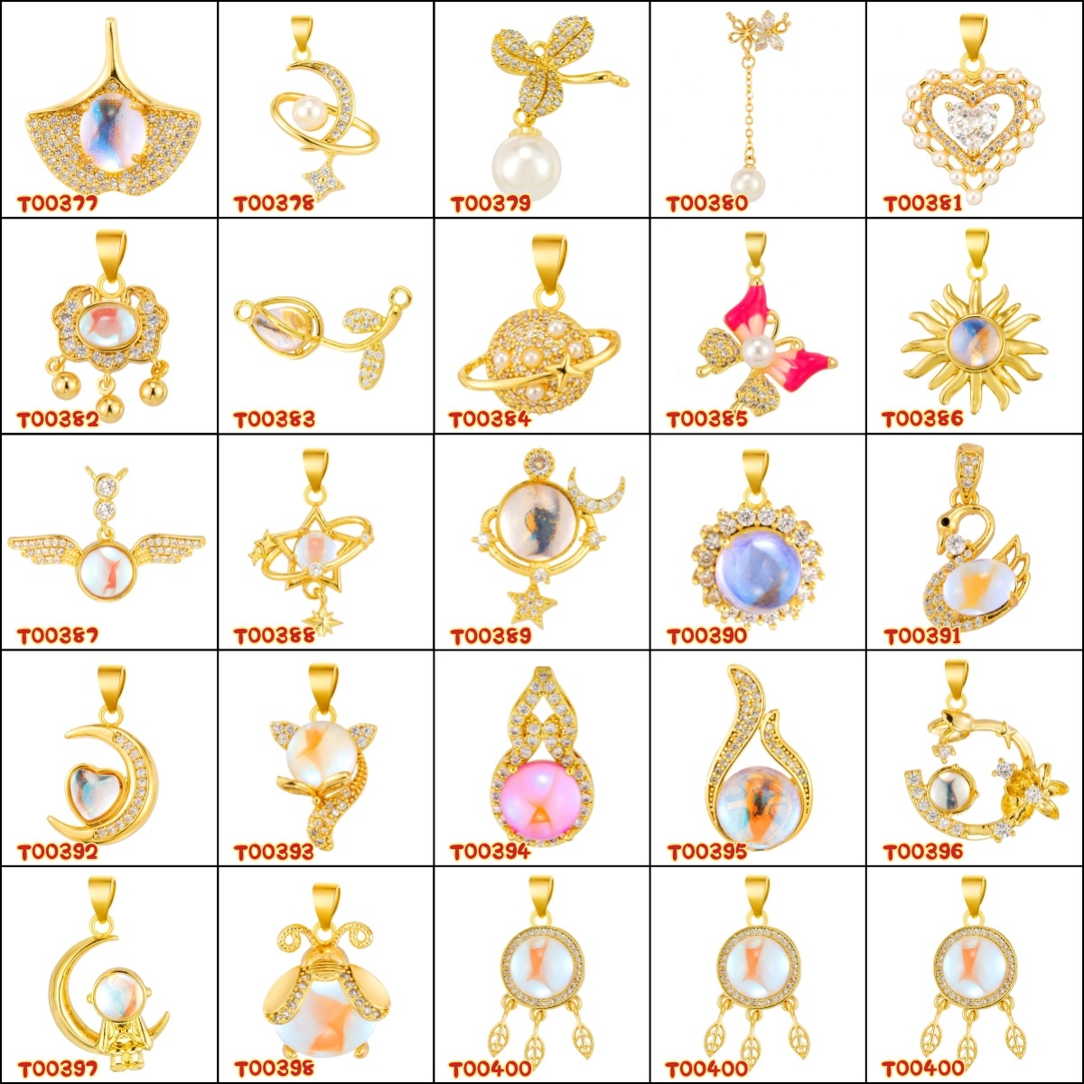 Douyin's hot selling copper plated micro-insert pendant wholesale…