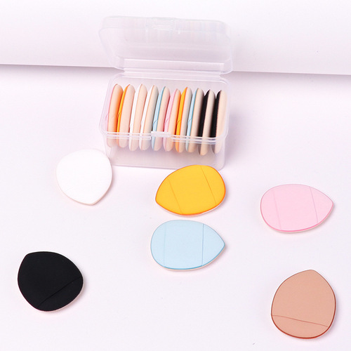 Cross-border hot selling finger powder puff air cushion concealer foundation puff fingertip mini water drop dry and wet dual-use thumb powder puff