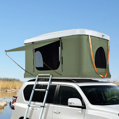 LLT folding car tent Avtomobil dam çadırları - 188130-white-shell-army-green-double