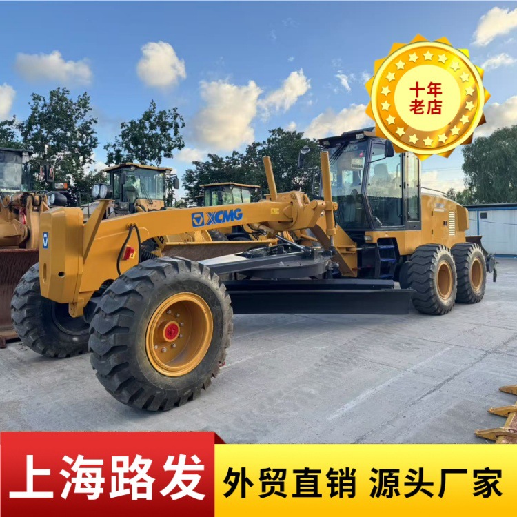 Exportación perenne de segunda mano XCMG GR180 / 185 / 215 raspadora noventa y nueve por ciento nuevo paquete nacional