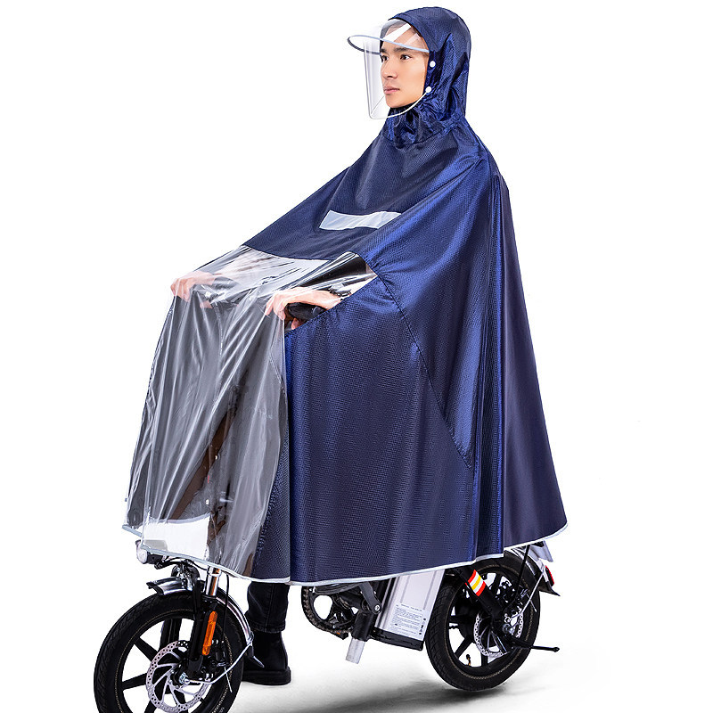 Conductor de conducción montando impermeable especial plegable auto-conducción coche eléctrico extra grande de los hombres y mujeres largo cuerpo completo poncho impermeable