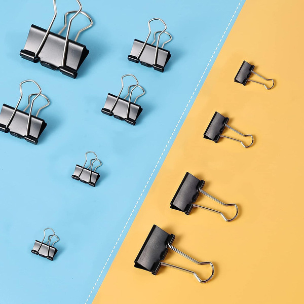 Creative metal bill clip office stationery black long -tail clip…