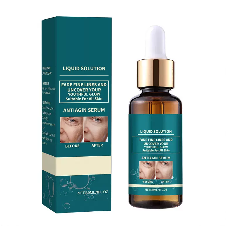 跨境减皱紧致提拉提亮精华 芦荟补水保湿收缩毛孔淡纹面部精华液