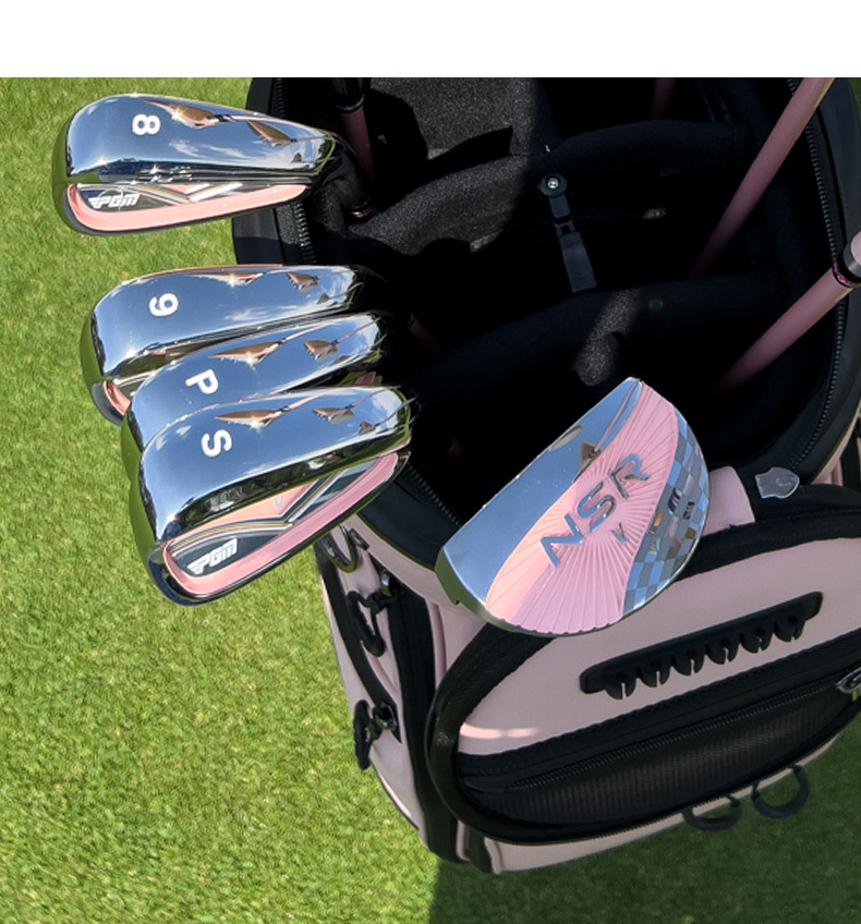 Gậy putter golf nữ PGM NSR V thép không gỉ trọng tâm thấp có đường ngắm — Bột san hô [TUG074] Nắp đầu thanh đẩy tay phải (thân trục thép) chi tiết 9