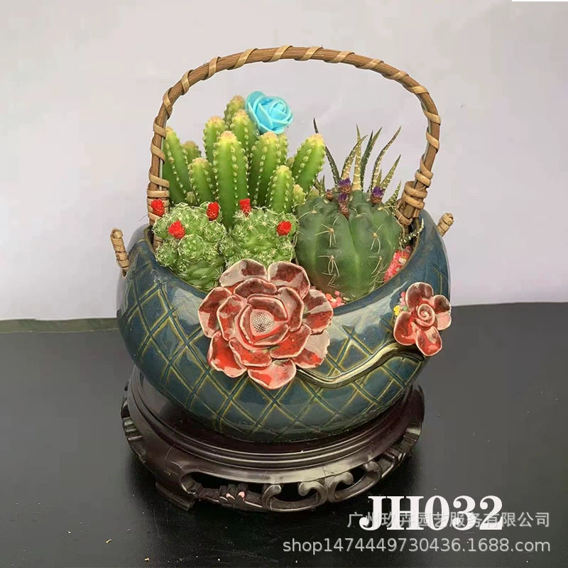 Самоорганизующийся бассейн небольшой бонсай гостиная балкон офис Рабочий стол хорошее выращивание Зеленая база для растений собственного производства JH32-JH36