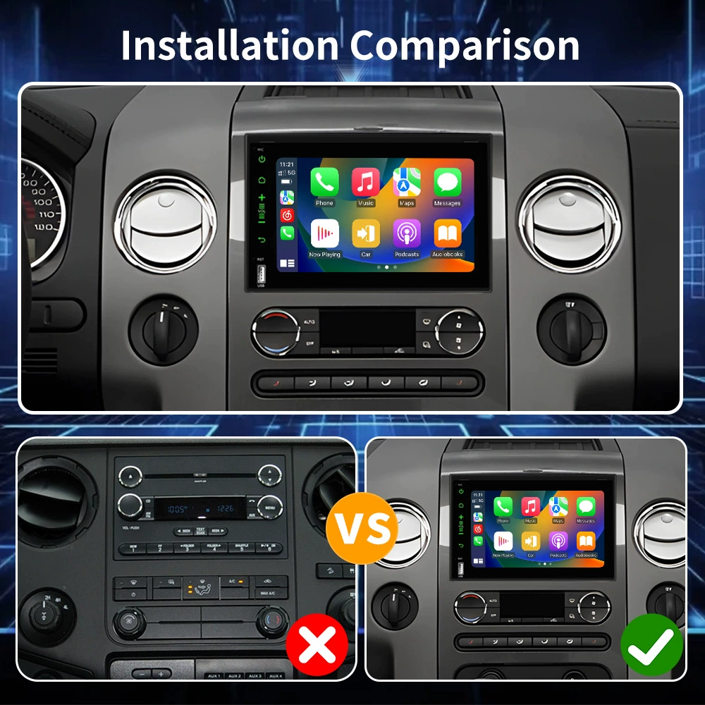 Подходит для Ford F150/F250/F350/E250, Android 13 навигация «всё в одном», 2DIN автомобильная магнитола