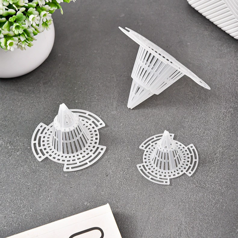 Прокладка для цветочного горшка коническая вулканическая Нижняя пластиковая сетка с мясистым корнем дышащая прокладка с защитой от гнилых сеток