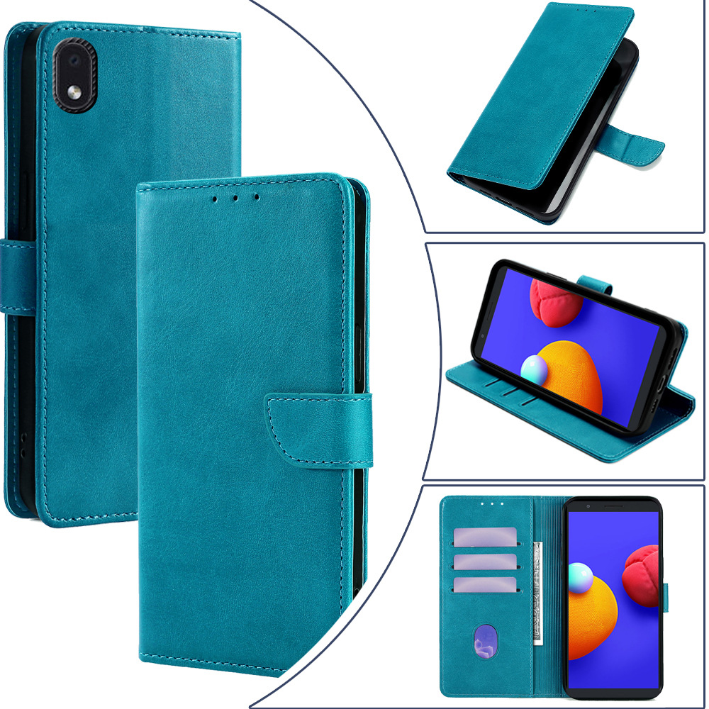 适用三星A37翻盖手机皮套A25E插卡皮套A23E支架皮革手机套A13 4G