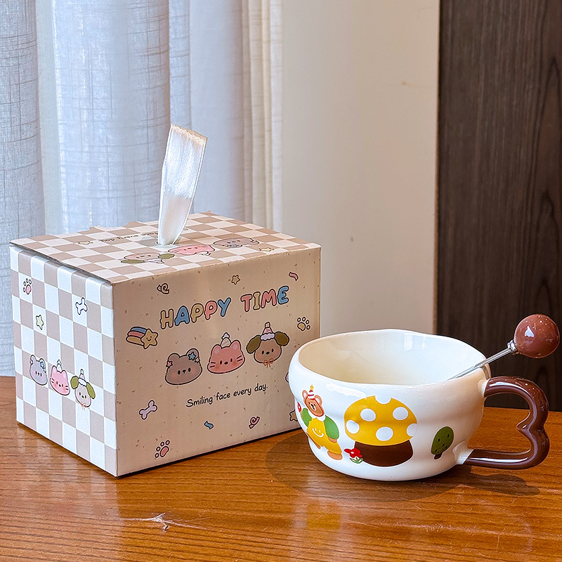 Taza de Cerámica de Oso Resistente a Altas Temperaturas para Café y Desayuno