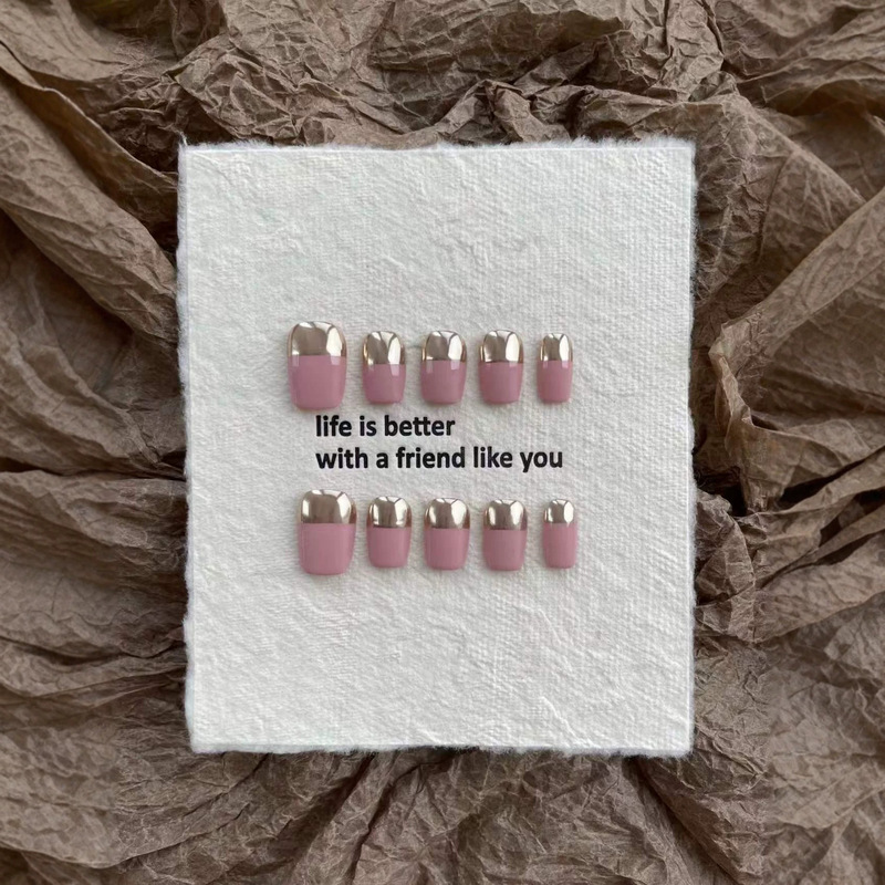 【Made in Shenzhen】Sunset Coral Handmade Wearable Nails, Whitening Nail Art Stickers, Nail Patches 【Made in Shenzhen】Sunset Coral Handmade Wearable Nails, Whitening Nail Art Stickers, Nail Patches