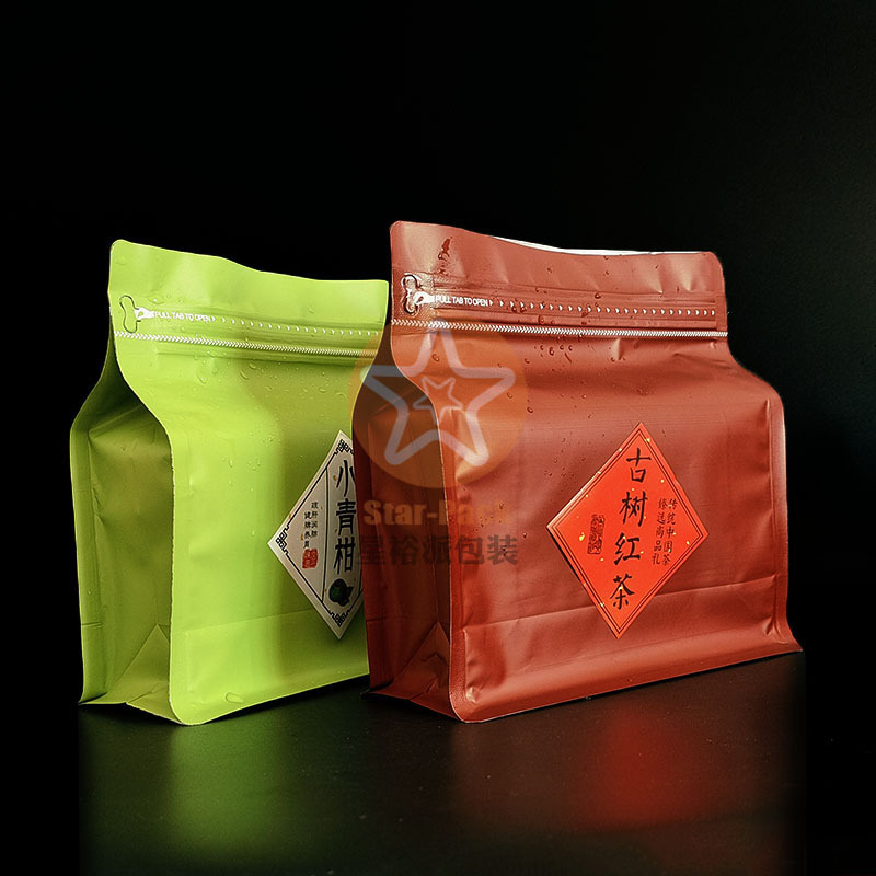 现货通用八边封茶叶铝箔袋自立自封食品袋