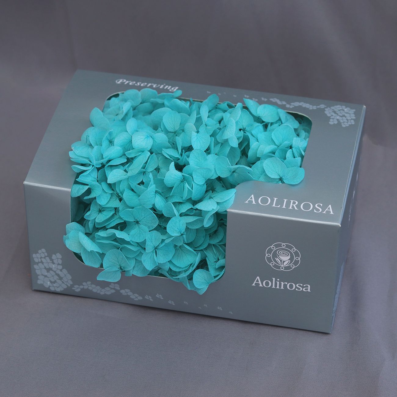 Grado A Anna Hortensia flor permanente flor seca Hortensia de hoja pequeña 20g Hortensia en caja fábrica al por mayor MATERIAL DE FLOR DE San Valentín