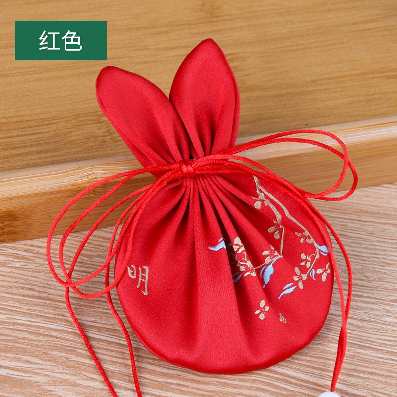 Dragon Boat Festival bolsa de joyería bolsa de aromaterapia bolsa tejida bordada bolsa de loto Zen estilo chino tradicional estilo antiguo brocado bolsa vacía