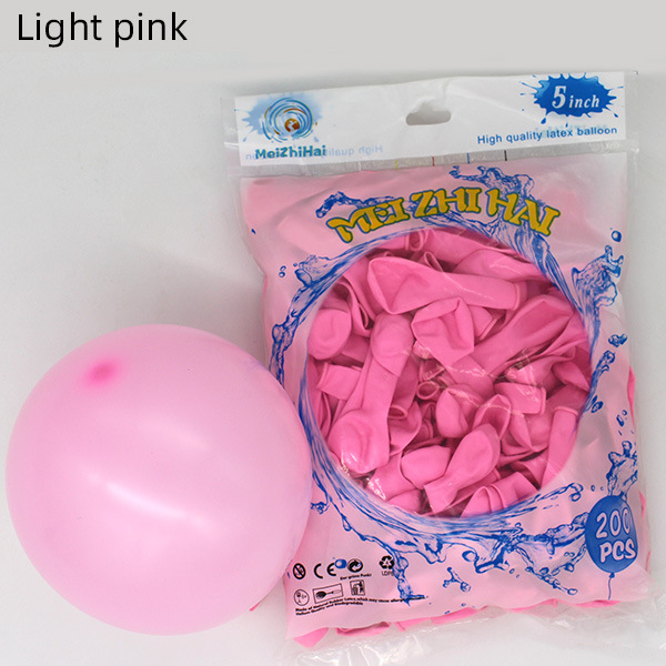 Globo de fiesta de boda de decoración de bola de 5 pulgadas, globo transparente de látex, juego al por mayor, puesto de empuje de globo de cumpleaños