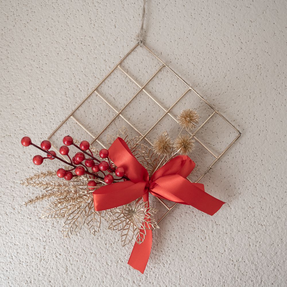 年宵花發財果北美冬青牆飾INS仿真花家居裝飾婚慶批發假花CF01054