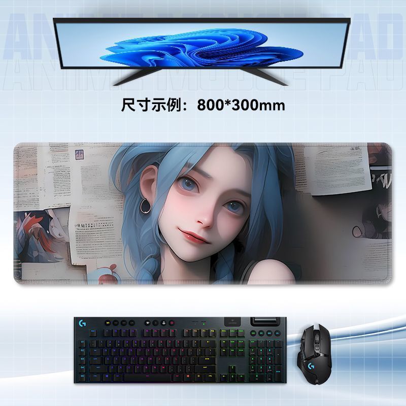 特大マウスパッド、洗える、汚れにくいコンピュータキーボードパッド、寮オフィス、ユニバーサル防汗デスクパッド、男の子と女の子向けのeスポーツ|undefined
