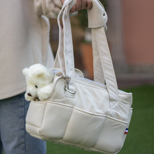 Korean Fashion Portable Cat Carrier Bag, Hand-Held Dog Carrier Bag, Cross-Body Pet Shoulder Bag, Breathable, in Stock Wholesale